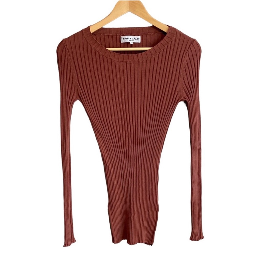 Apiece Apart Long Sleeve Ribbed Shirt M